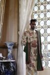 Ivory Embroidered Sherwani with Kurta and Churidar