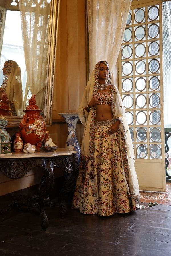 Ivory Lehenga Set