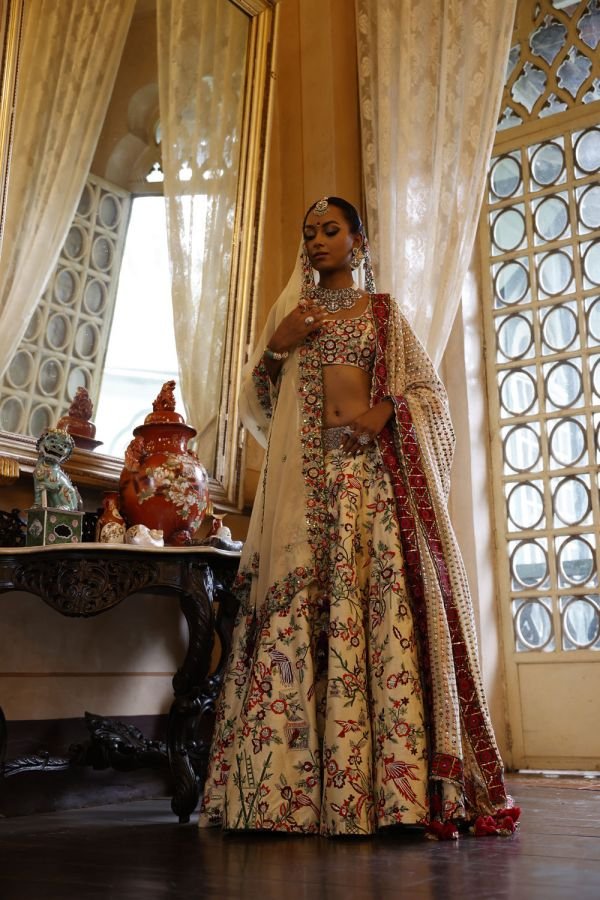 Ivory Lehenga Set