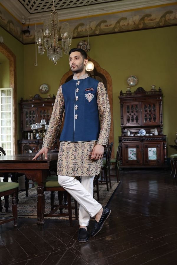 Navy Blue Bundi